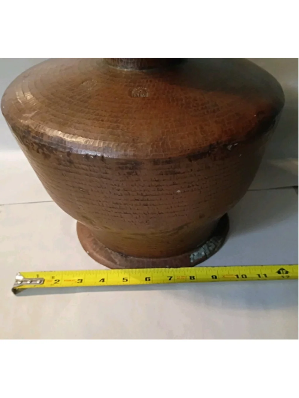 VTG Sumatra-Artisan Hand Hammered Copper Water Jar 12